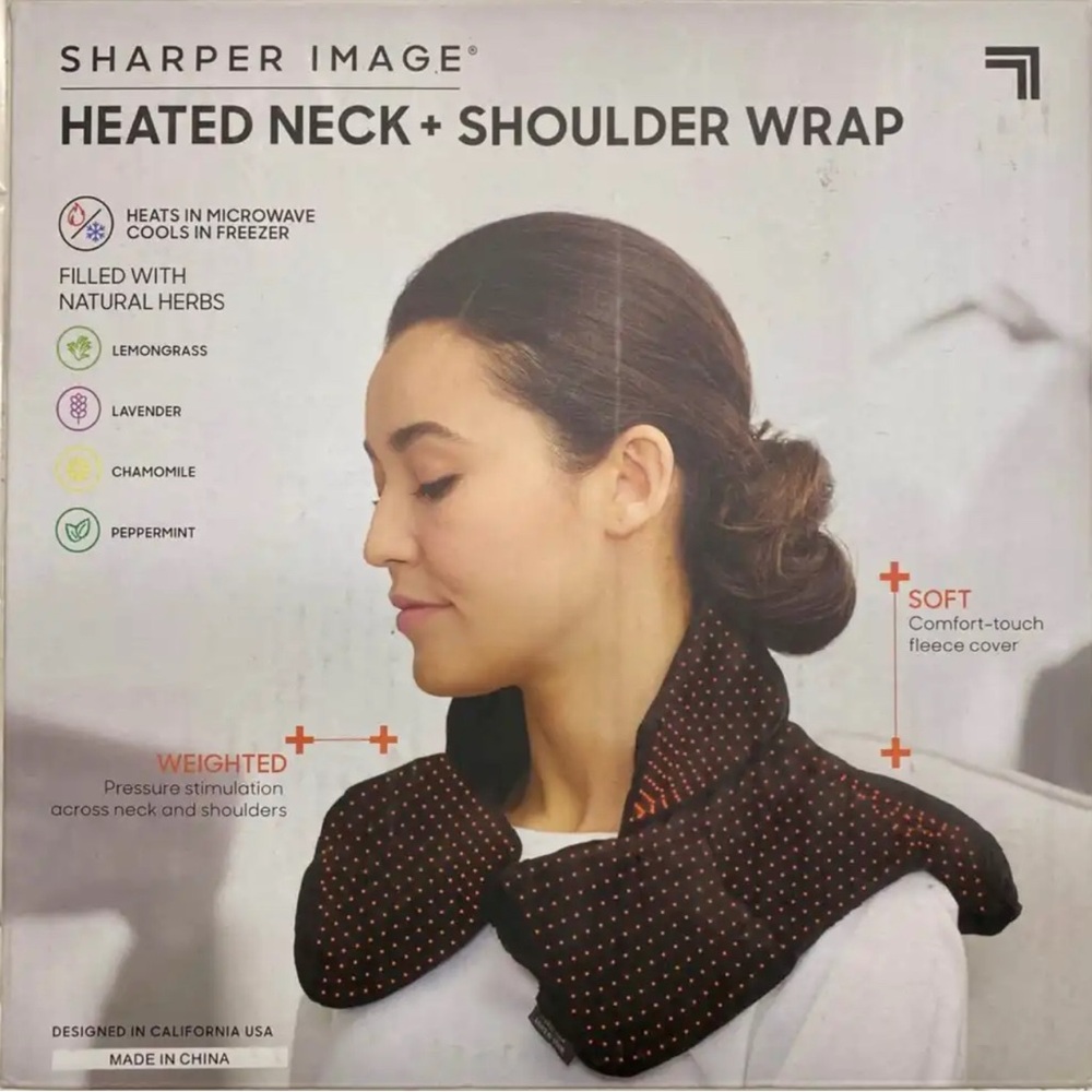 Sharper Image Heated Neck and Shoulder Wrap